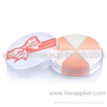 6 Pieces Cake Trilateral Powder Puff 